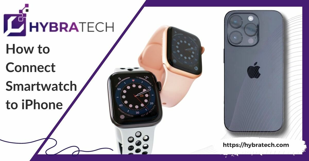 how to connect smart watch 8 with iphone