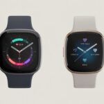 Two modern smartwatches displayed side by side on a neutral background, showing their screens and designs for comparison.