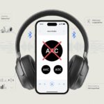 Why do my Bluetooth headphones not support AAC? The Mysterious Case of Missing Codecs A pair of Bluetooth headphones wirelessly connected to a smartphone showing audio codec icons with the AAC codec icon highlighted but marked as unsupported.