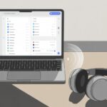 How to connect Bluetooth headphones to a laptop: Because Wires Are So Last Decade A laptop and Bluetooth headphones connected wirelessly, showing the connection process.