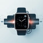 Smartwatch Error Code 3002 Solution: Why Your Wrist is Throwing a Tantrum and How to Fix It Close-up of a modern smartwatch showing a small warning icon on its screen, surrounded by abstract digital elements representing technology and troubleshooting.