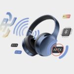 Why do my Bluetooth headphones not support aptX? The Mysterious Case of Missing High-Def Audio A pair of Bluetooth headphones surrounded by wireless signal waves and audio technology icons, with a crossed-out aptX symbol nearby.