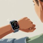 How to use a smartwatch for step counting: Because Your Couch Isn’t Counting for You Close-up of a person’s wrist wearing a smartwatch showing step counting progress on the screen.