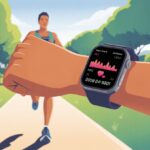 How to Use a Smartwatch for Running Without Looking Like You’re Checking Your Stocks A person running outdoors wearing a smartwatch that displays running metrics on its screen.